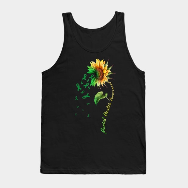 Mental Health Awareness Sunflower Tank Top by craiglimu